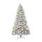 7.5ft. Pre-Lit Flocked Churchill Fir Artificial Christmas Tree , Color Changing LED Lights